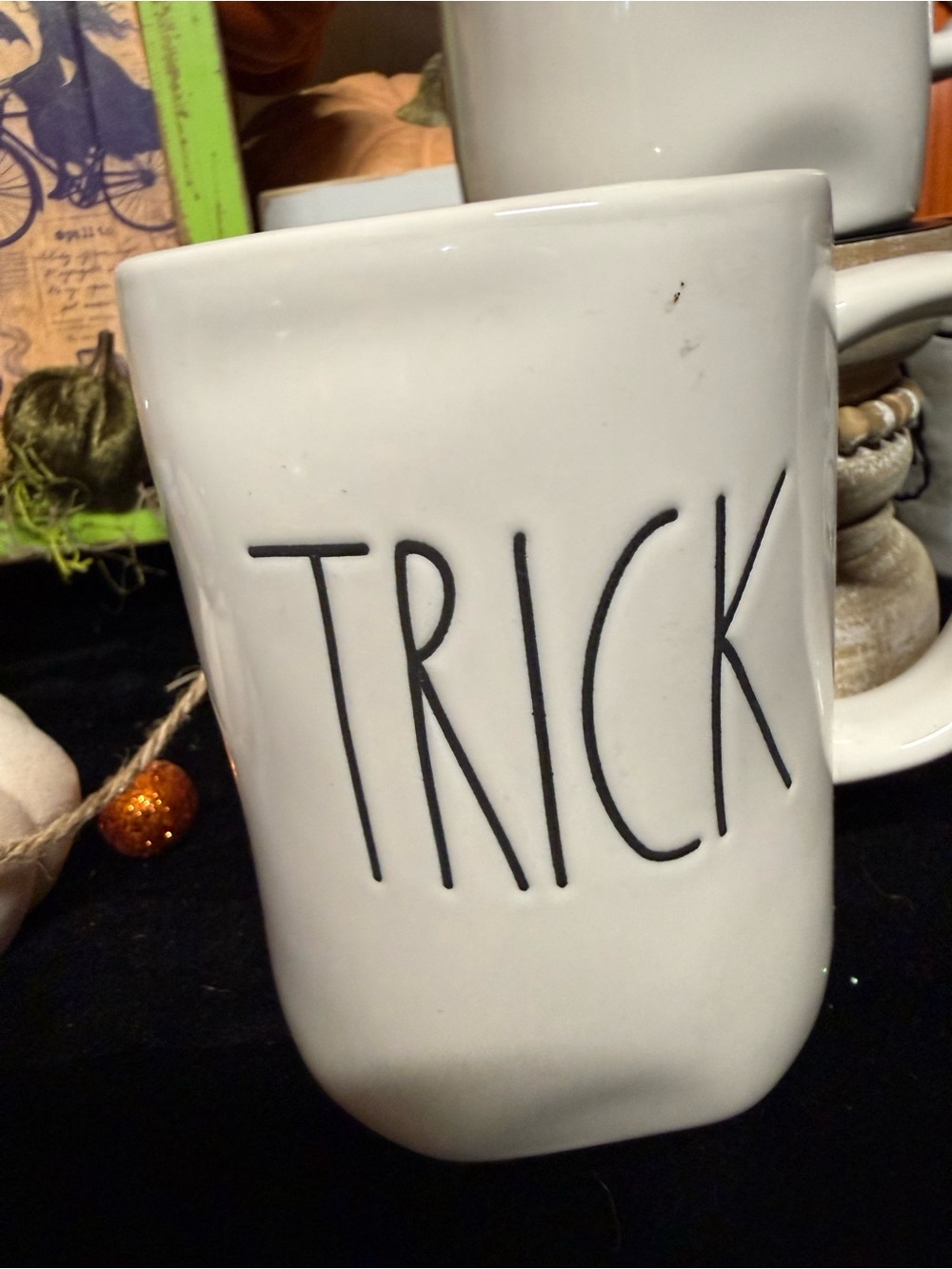 Rae Dunn TRICK & TREAT Ceramic Mug - Home Dining
